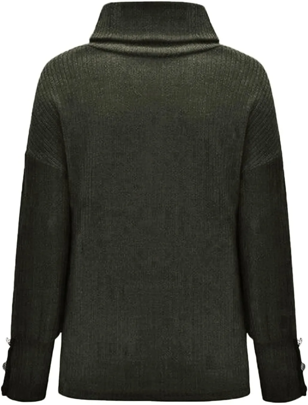 Sweaters for Women Trendy 2023 Fall Fashion Knitted Tops Plus Size Long Sleeve High Neck Pullover Sweaters