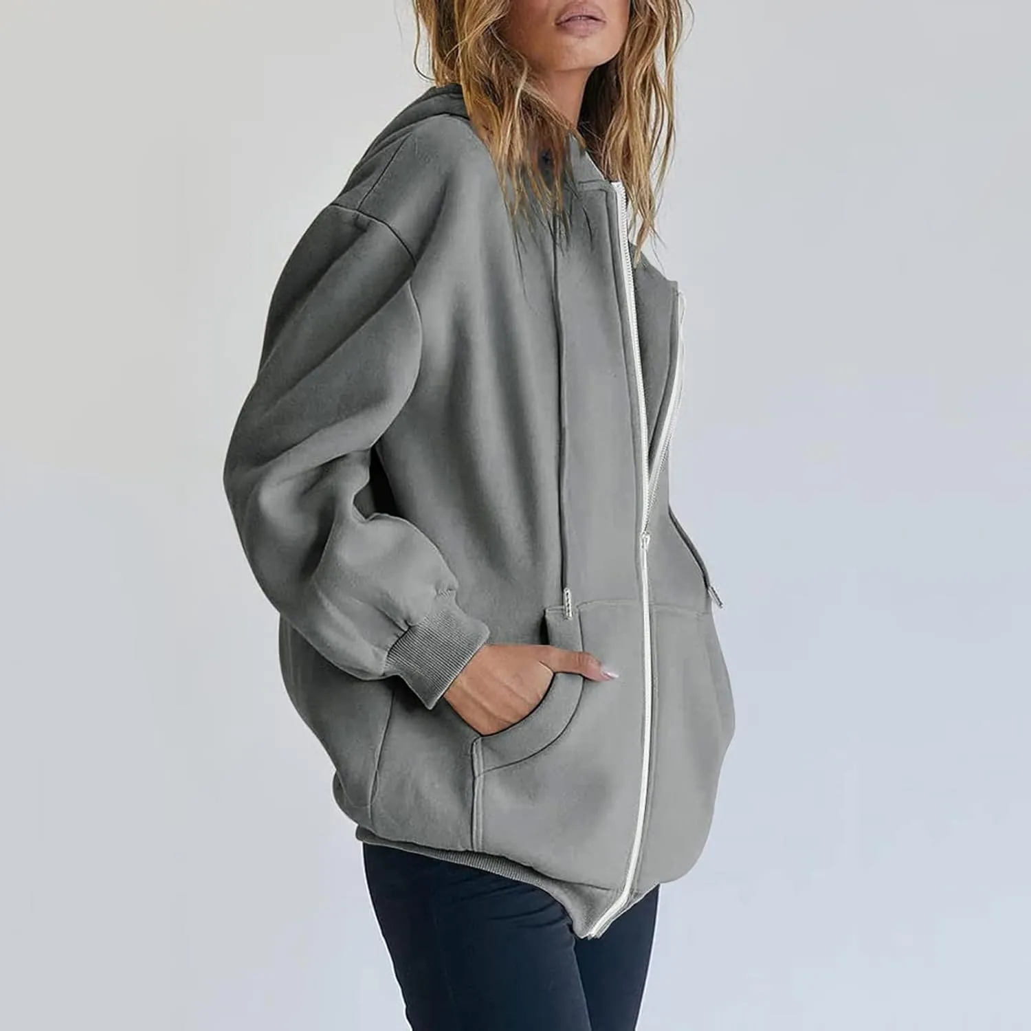Sweatshirt for Women Casual Solid Long Sleeve Pullover Sweaters for Women Lightweight Plus Size Hoodies for Women 4x