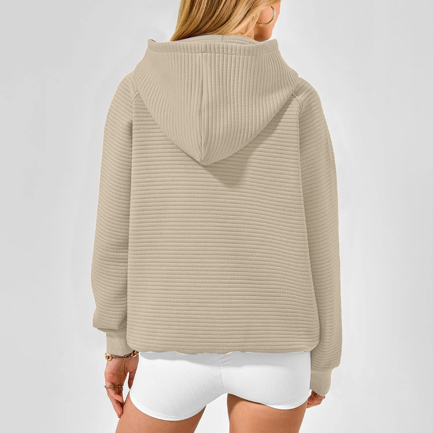 Sweatshirt for Women Long Sleeve Casual Loose Sweater Trendy Fleece Pullover Top with Pocket 2024 Fall Clothes