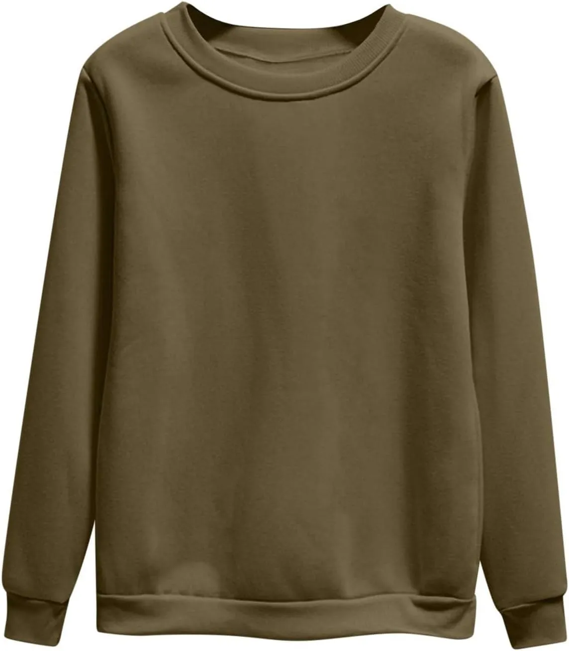 Sweatshirt for Women–Soft Long Sleeve Tops Crewneck Fleece Pullover Trendy Sweatshirt Oversized Spring Outfits