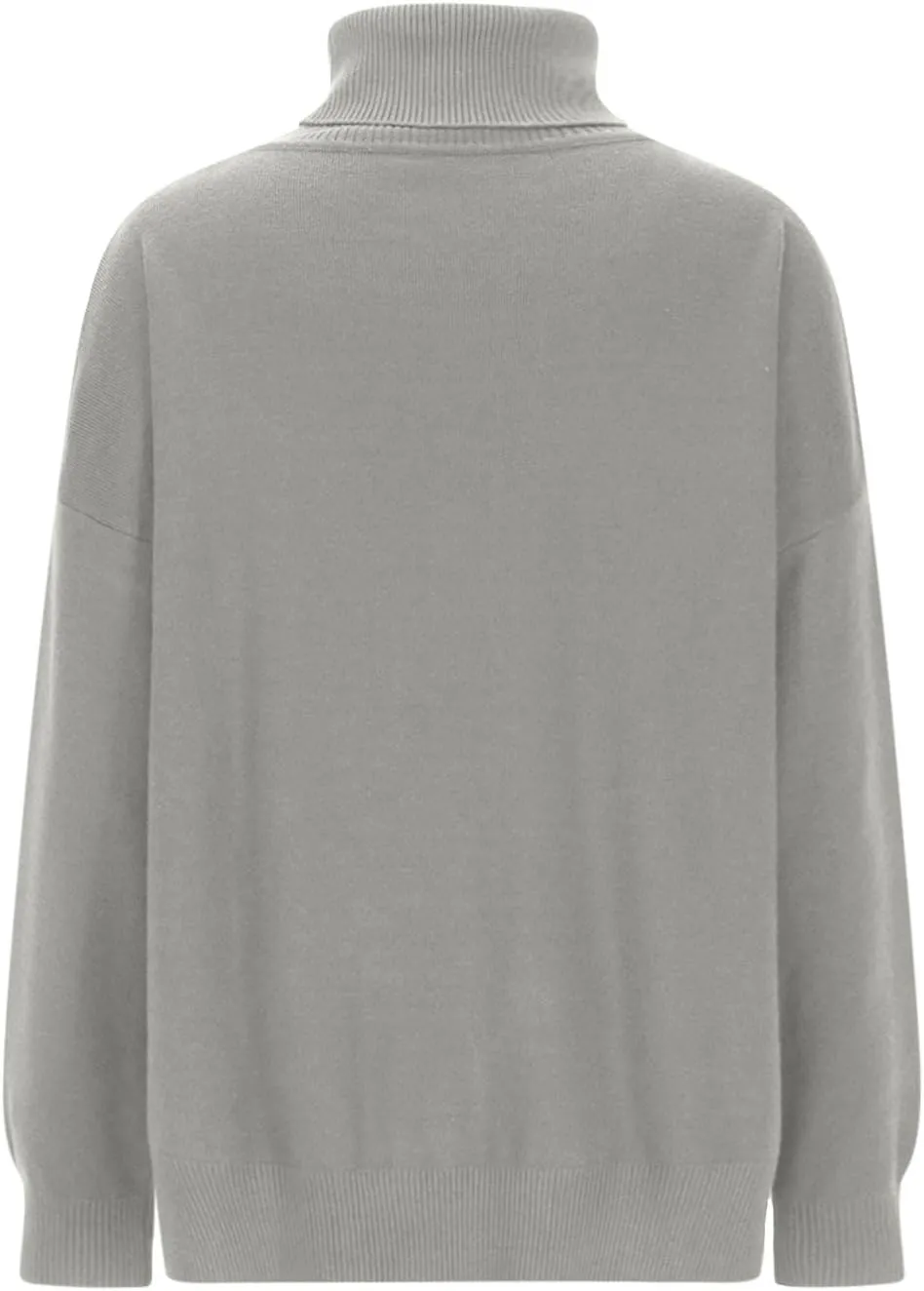 Turtleneck Sweater for Women Plus Size Fall 2024 Side Split Loose Pullover Tops Winter Solid Color Oversized Sweaters
