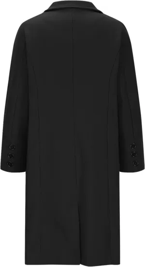 Winter Coats for Women Wool Blend Trench Coats Trendy Single-Breasted Long Peacoat Lounge Soild Office Work Blazers