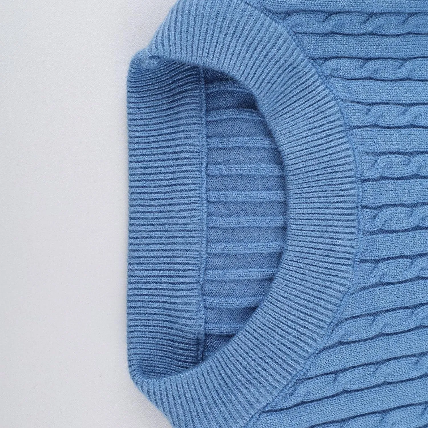 Winter Pullover Sweaters for Men Business Casual Crewneck Sweater Cable Knit Sweater Warm Long Sleeve Sweater