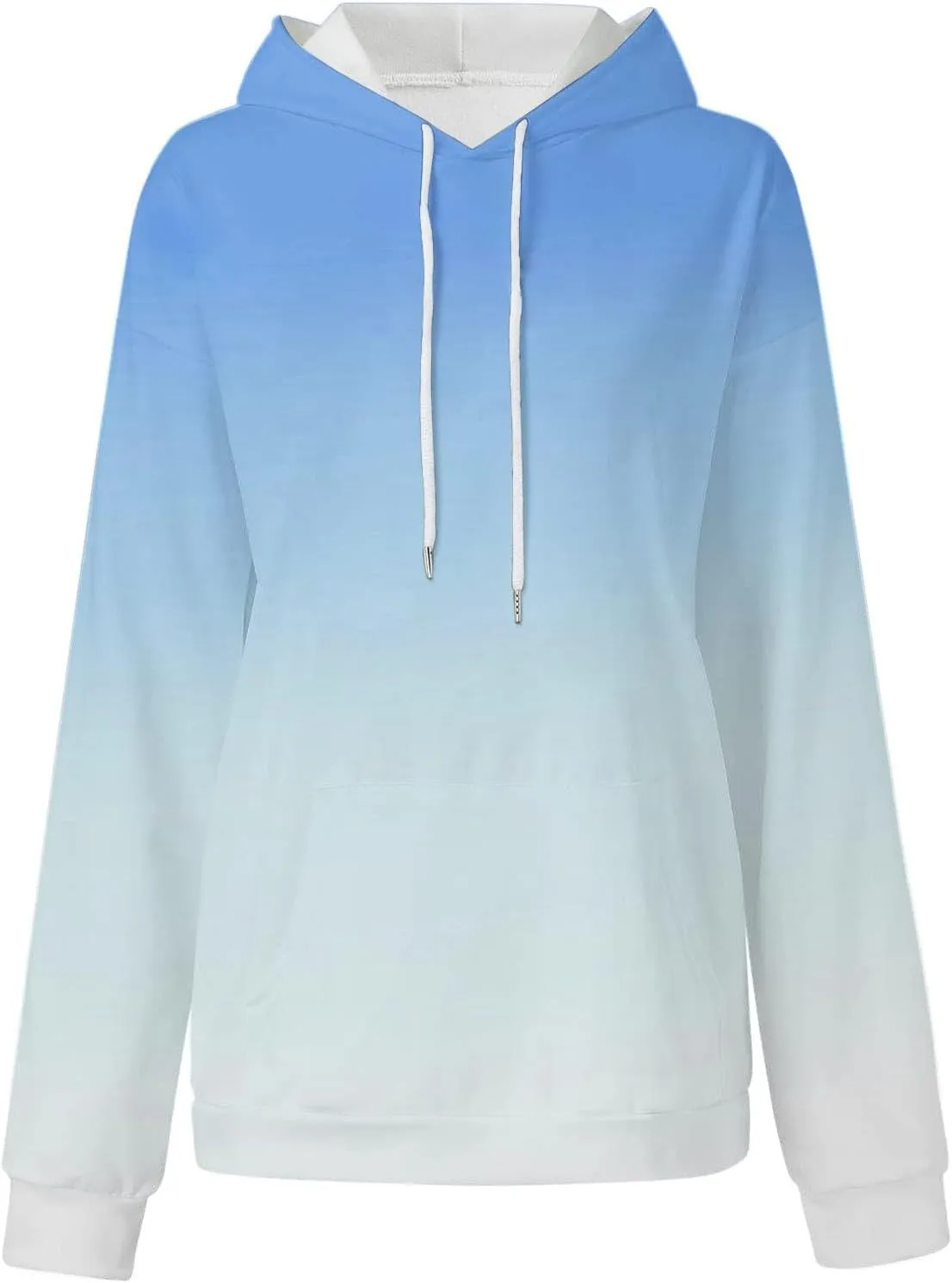 Women Gradient Color Oversized Hoodies Trendy 2024 Pullover Sweatshirts Comfort Sweatshirt Tops Fall Fashion Clothes