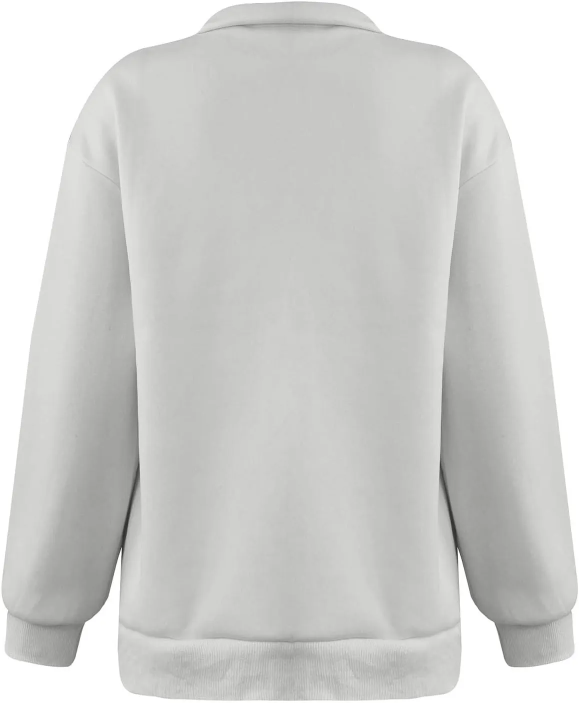 Women Half Zip Oversized Sweatshirt Quater Lapel Pullover Shirts Long Sleeve Fashion Tops Teen Girls Outfits Clothes 2023