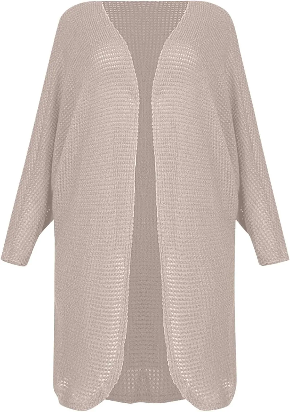 Women Long Sleeve Cardigan 2023 Open Front Solid Color Chunky Knit Sweaters Oversized Slouchy Dropped Outerwear Coat