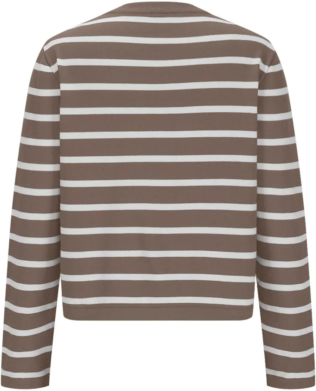 Women Striped Cardigan Sweaters Button Down Open Front Cropped Cardigan Knit Lady Jackets Coat 2024 Fall Outfits