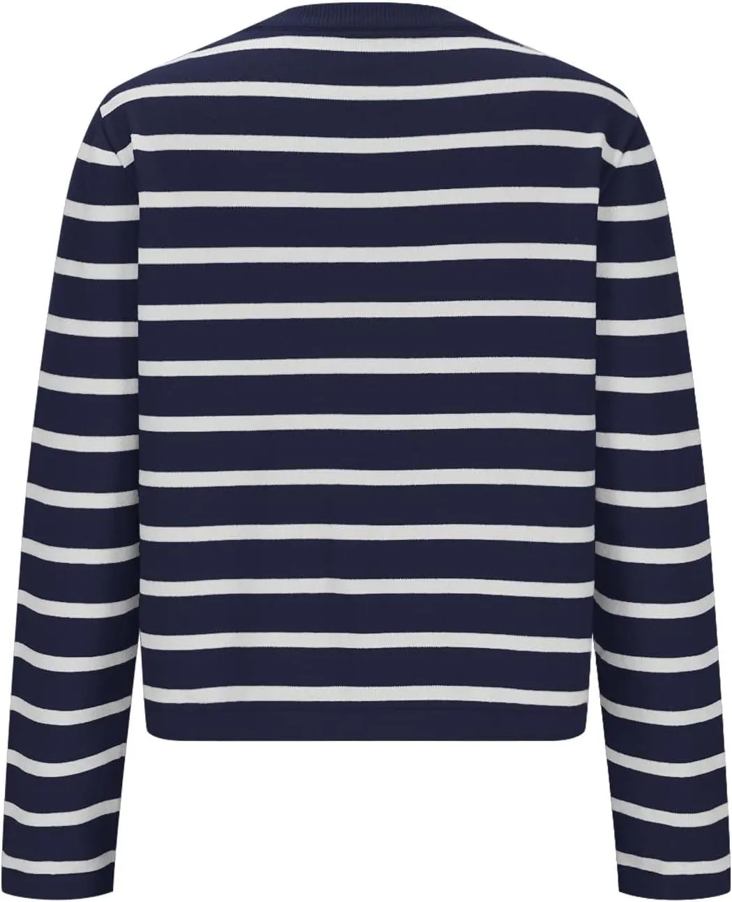 Women Striped Cardigan Sweaters Button Down Open Front Cropped Cardigan Knit Lady Jackets Coat 2024 Fall Outfits