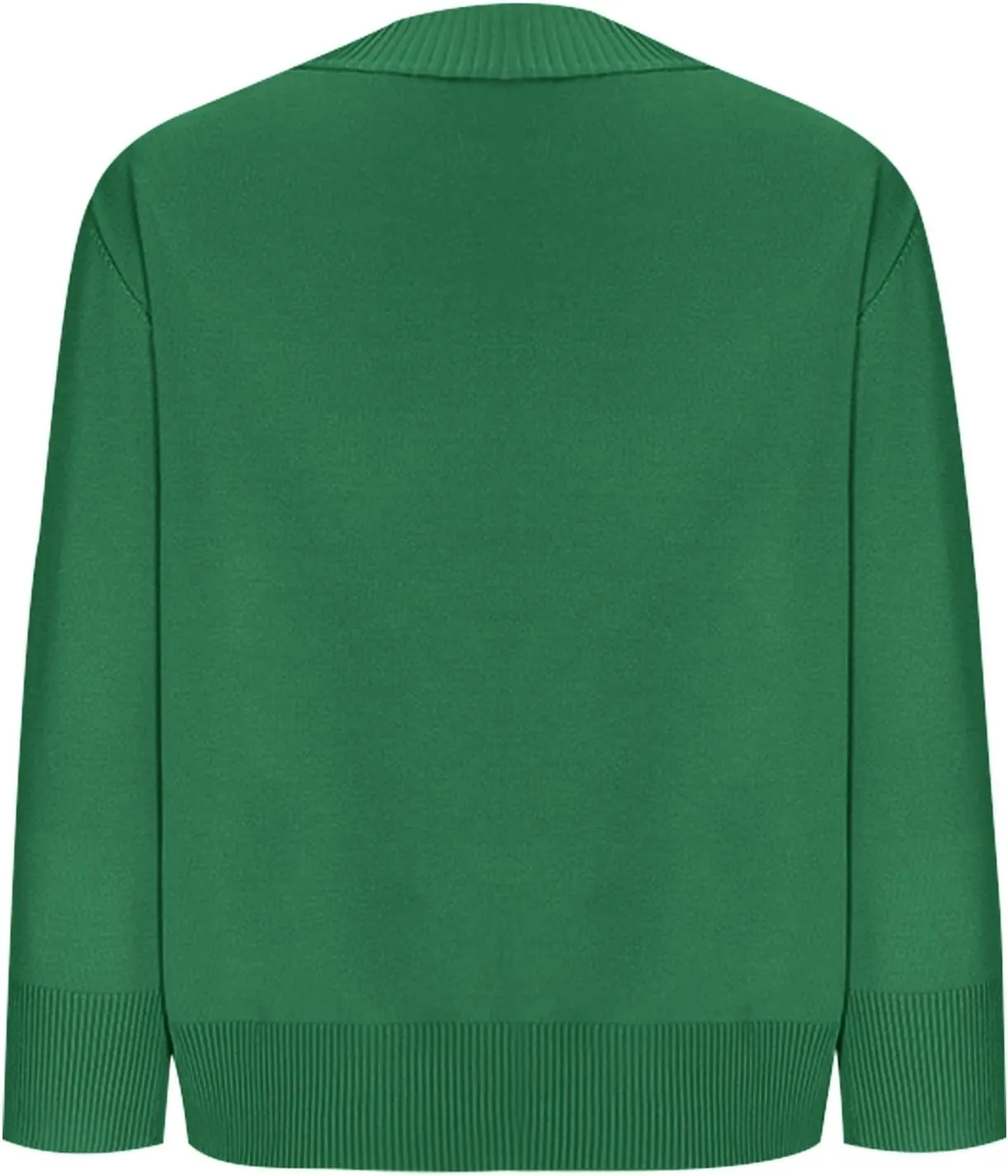 Women's 3/4 Sleeve Cropped Cardigan Sweater Open Front Solid Knitted Short Shrugs Cardigans Lightweight Sweaters