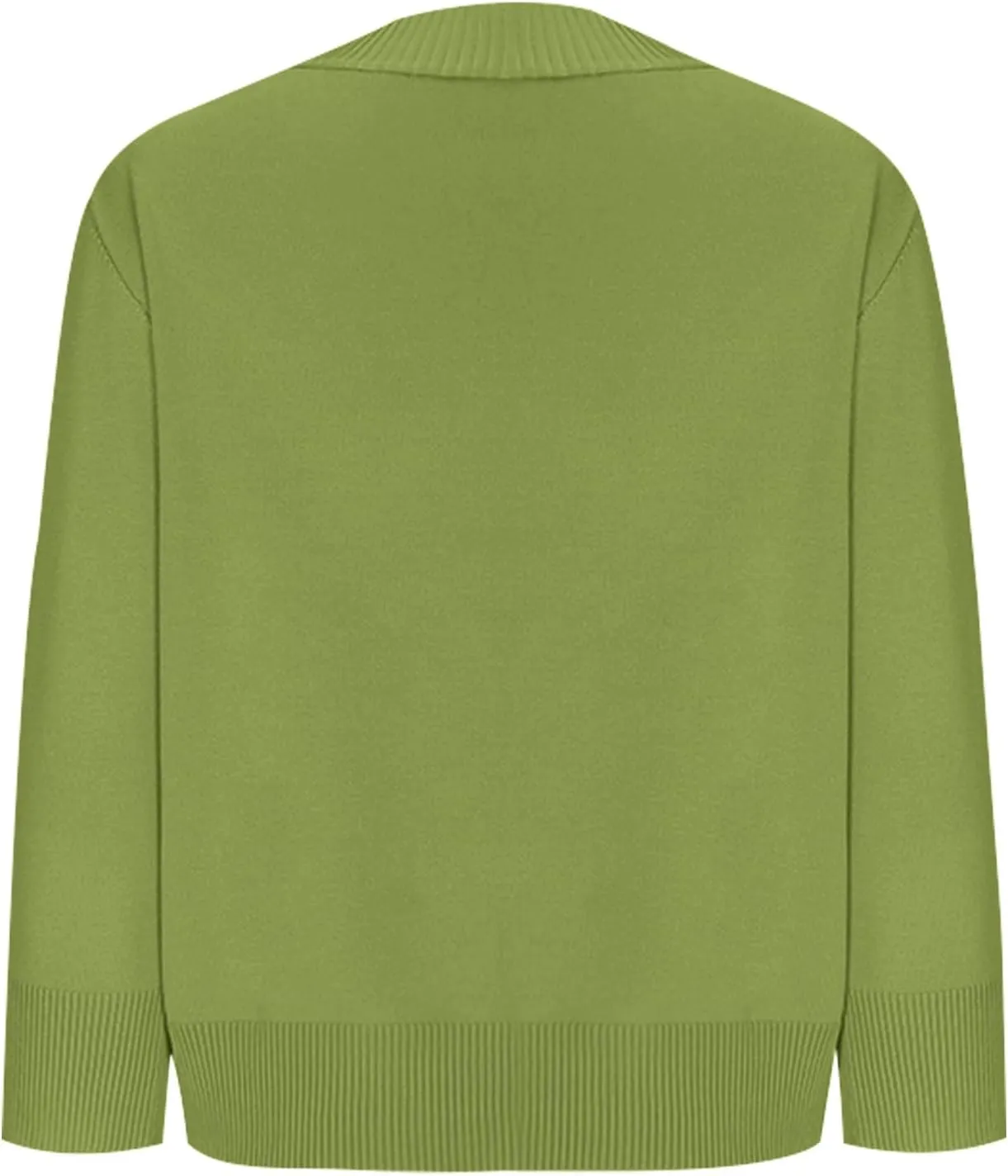 Women's 3/4 Sleeve Cropped Cardigan Sweater Open Front Solid Knitted Short Shrugs Cardigans Lightweight Sweaters