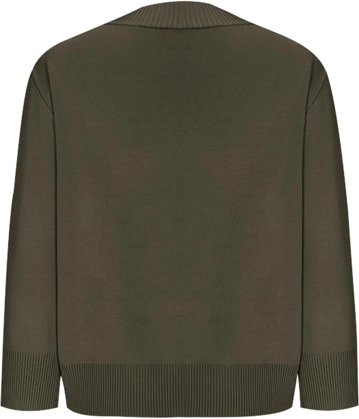 Women's 3/4 Sleeve Cropped Cardigan Sweater Open Front Solid Knitted Short Shrugs Cardigans Lightweight Sweaters
