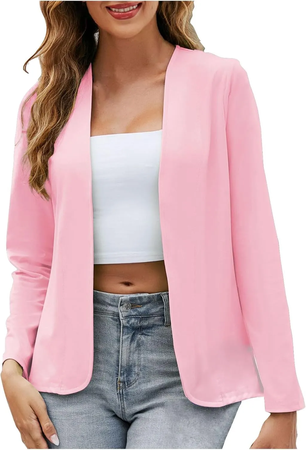 Women's Blazers Business Casual Suit Jackets Fashion Work Office Blazer Coats Open Front Long Sleeve Cardigans