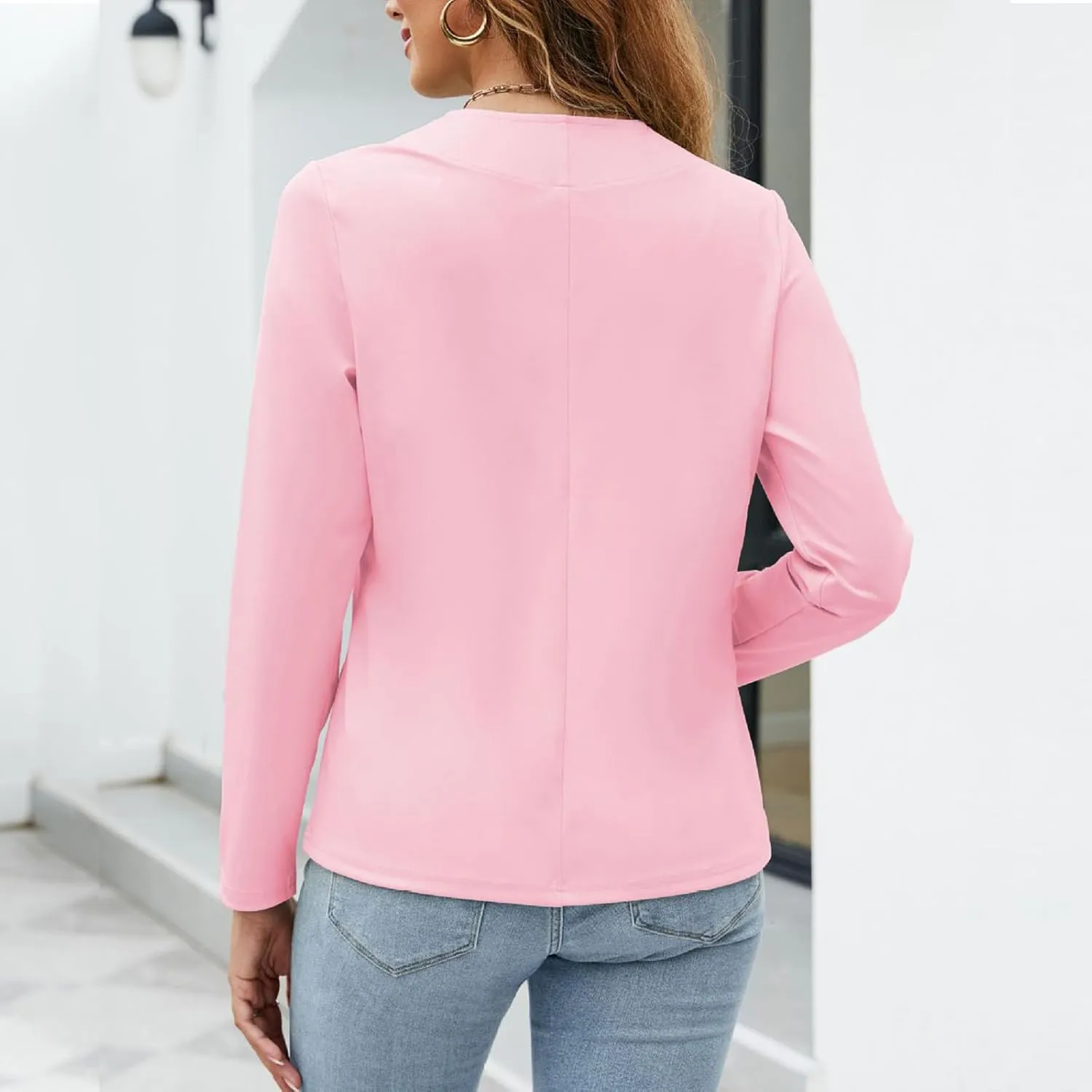 Women's Blazers Business Casual Suit Jackets Fashion Work Office Blazer Coats Open Front Long Sleeve Cardigans
