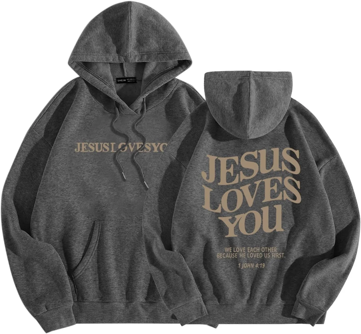 Womens Cute Hoodies Casual Long Sleeve Fashion Letter Print Oversized Sweatshirt Lightweight Loose Fit Pullover Tops