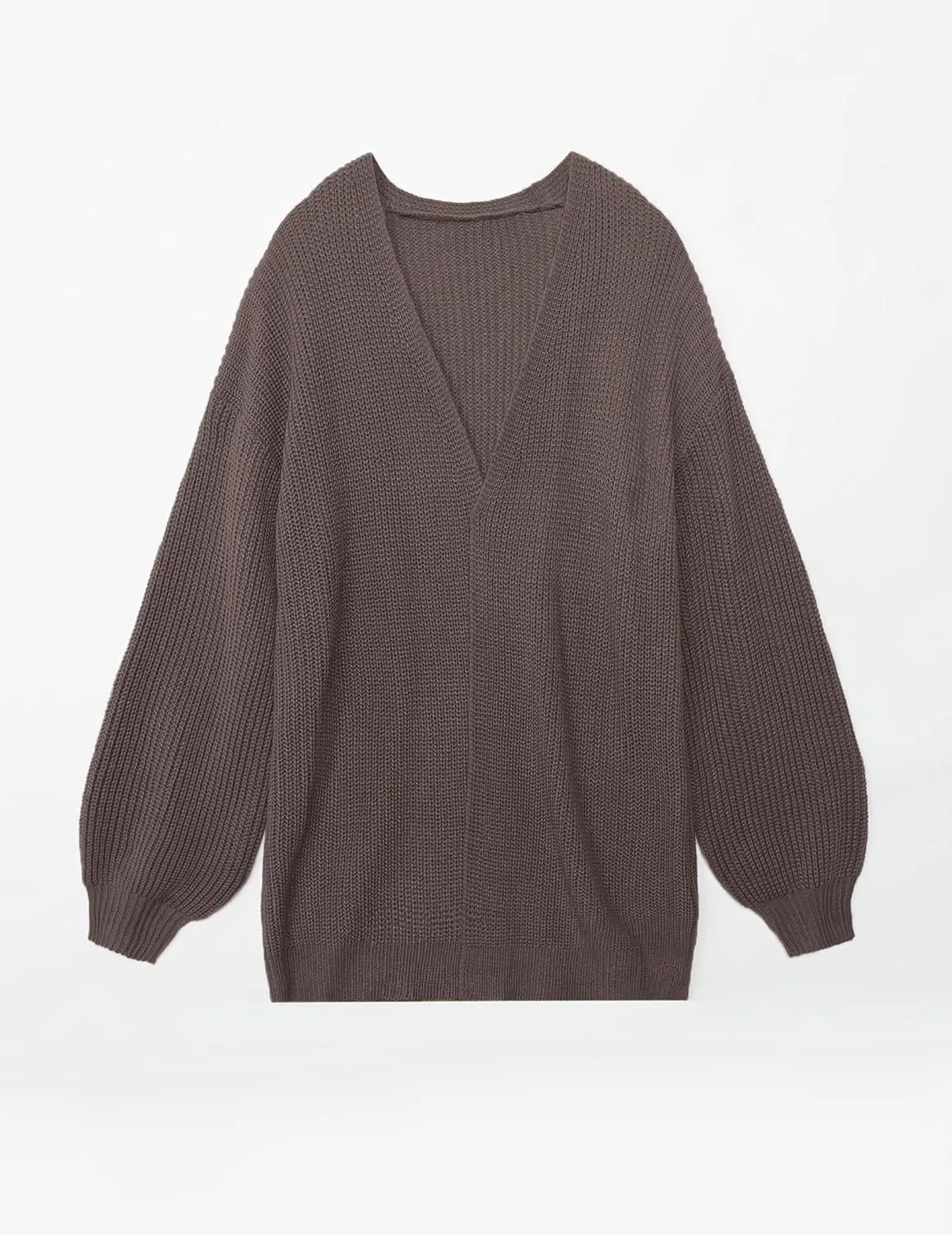 Women's Lightweight Oversized Long Cardigans Spring 2025 Cute Waffle Knit V Neck Open Front Thin Sweater Cardigan