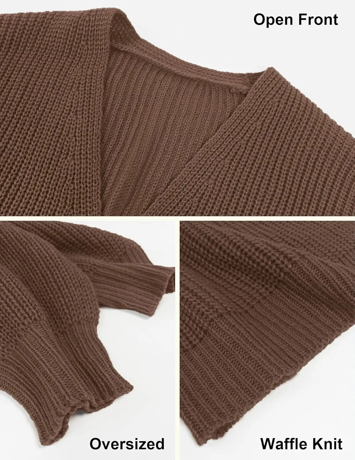 Women's Lightweight Oversized Long Cardigans Spring 2025 Cute Waffle Knit V Neck Open Front Thin Sweater Cardigan