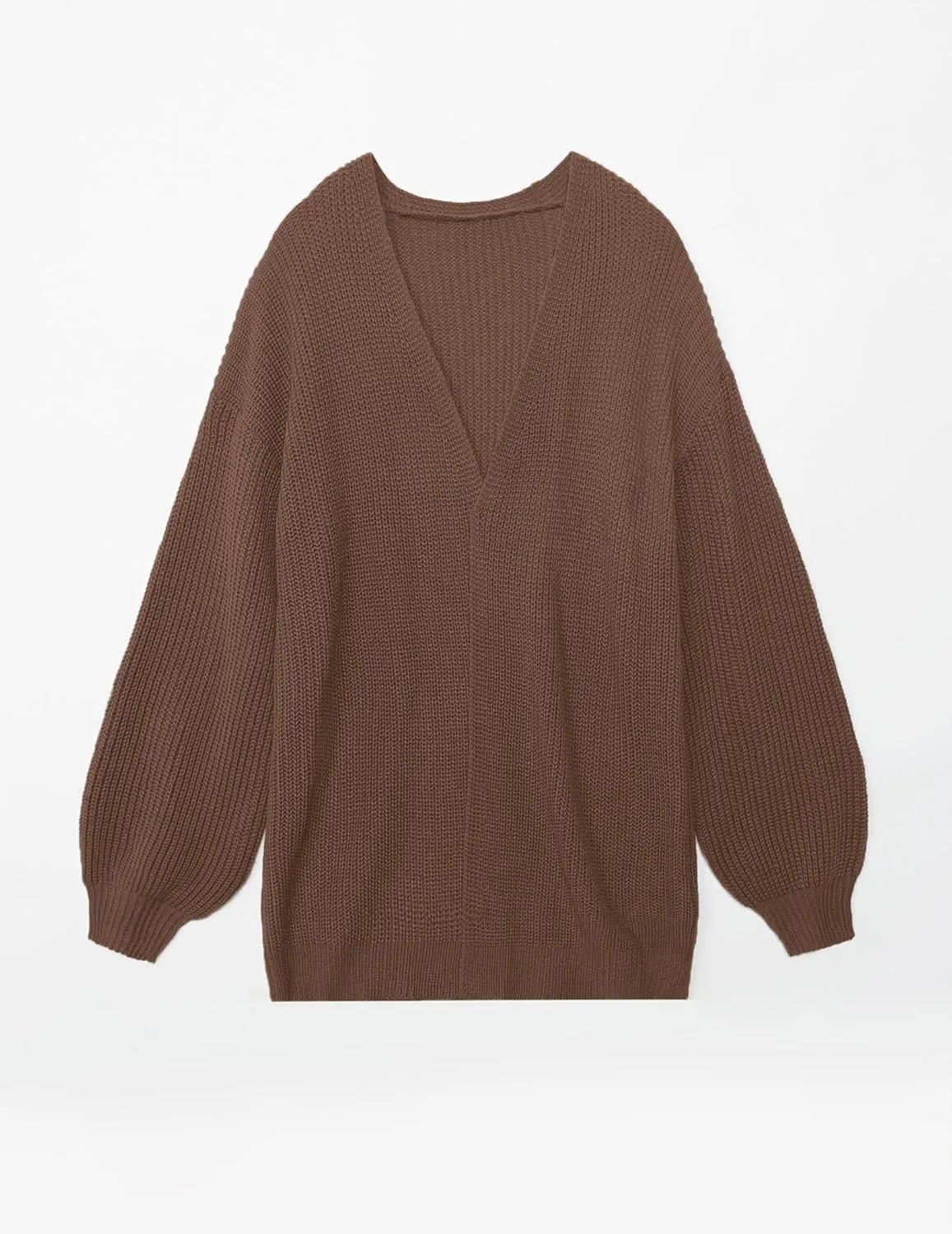 Women's Lightweight Oversized Long Cardigans Spring 2025 Cute Waffle Knit V Neck Open Front Thin Sweater Cardigan