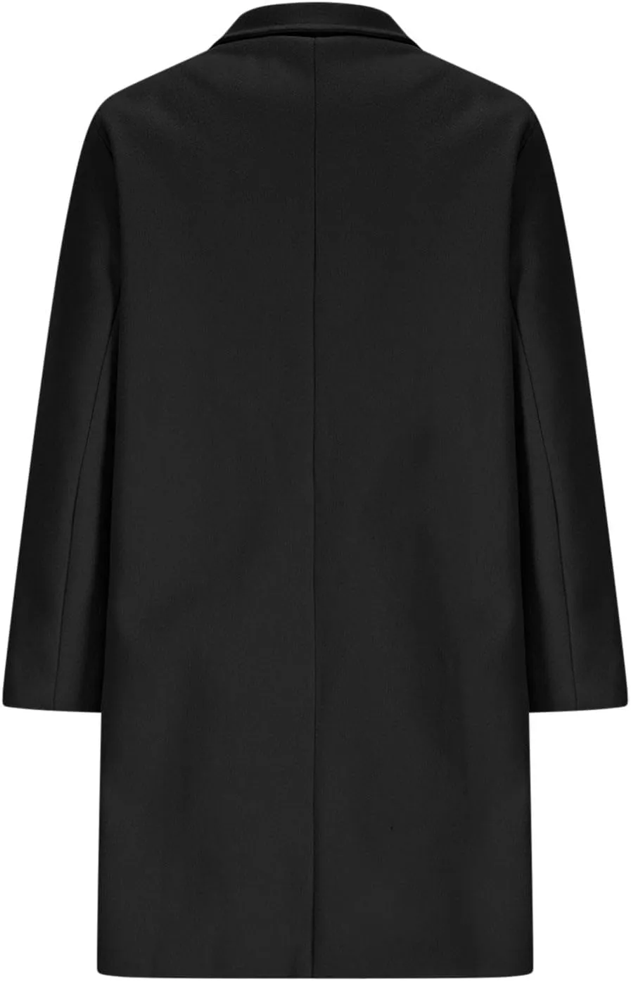 Womens Long Coat Classic Open Front Zip Up Casual Winter Wool Blend Over Pea Coats 2024 Fashion Solid Long Jackets