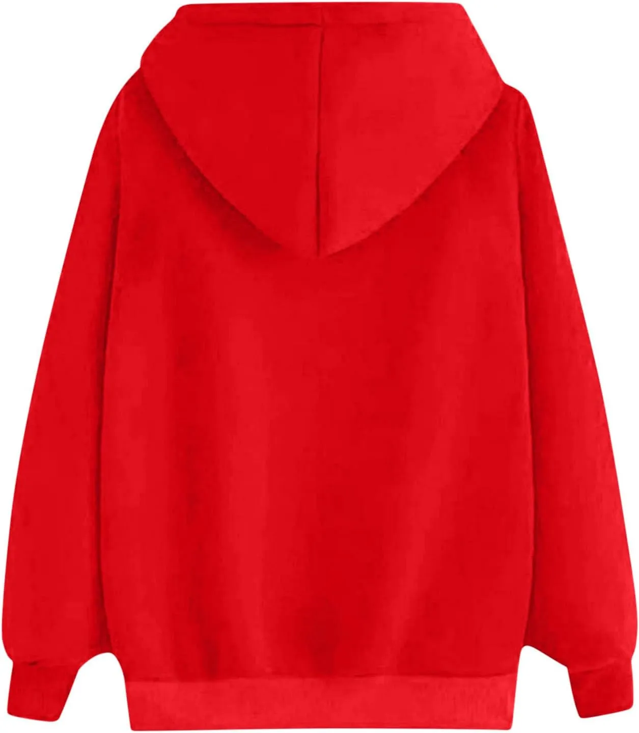 Womens Loose Fit Long Sleeve Comfy Hoodies Love Heart Graphic Sweatshirts Fashion Cute Pullover Tops with Pocket
