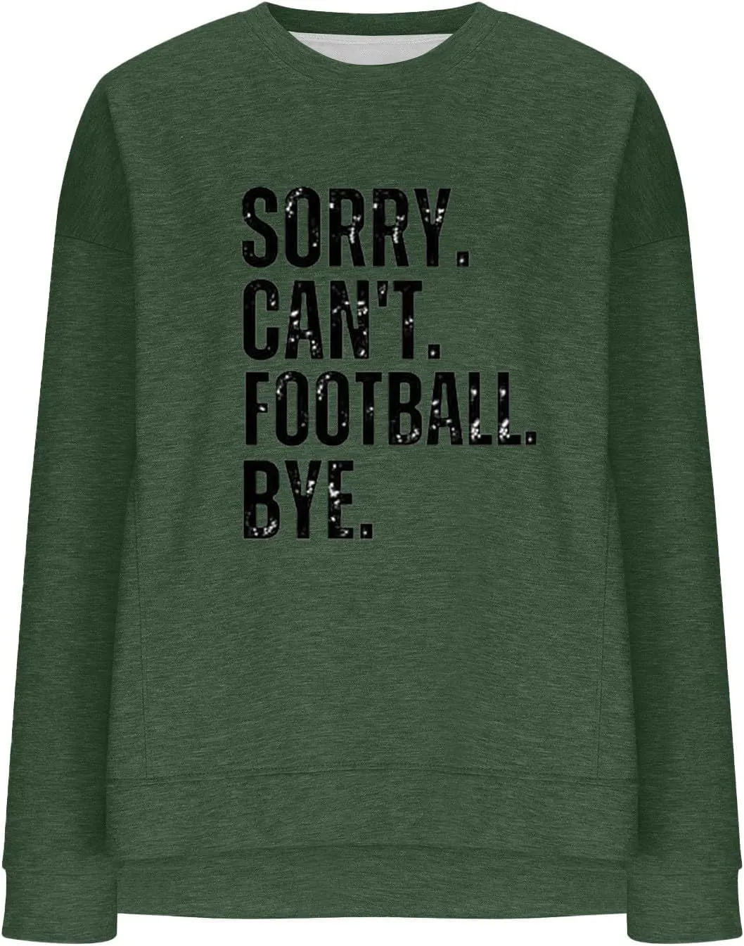 Womens Loose Sweatshirts Crewneck Letter Print Long Sleeve Hoodies Fall Workout High Low Hem Slit Tops for Teen Girls