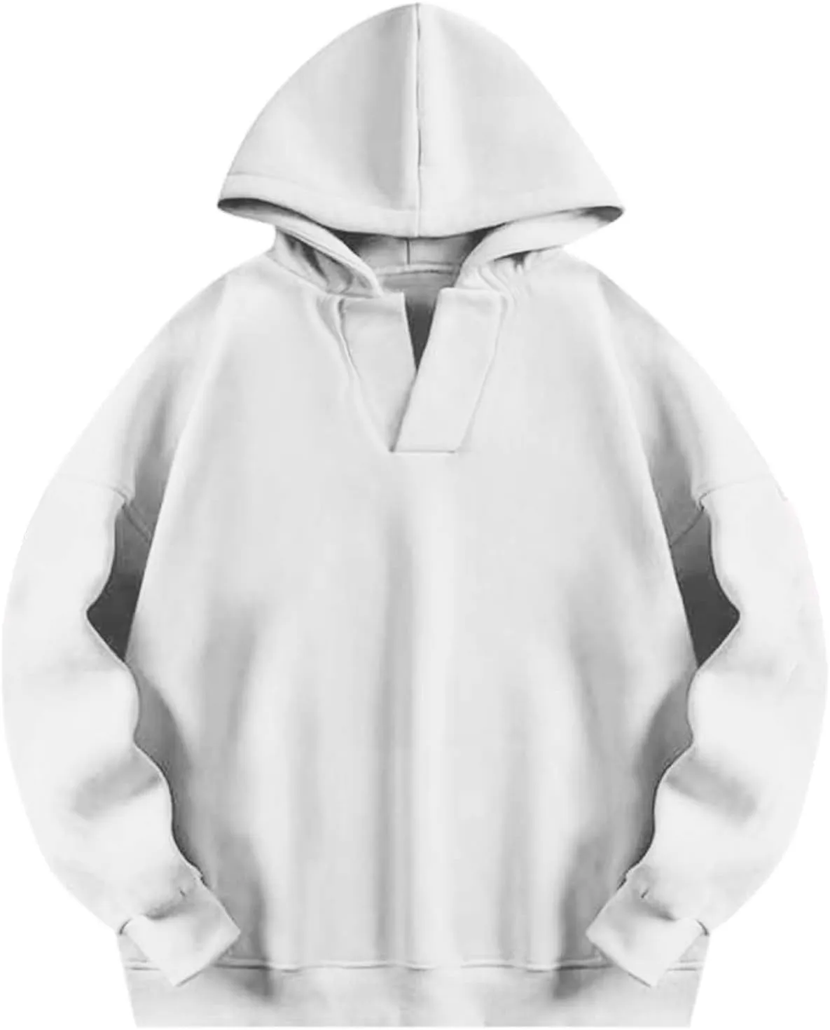 Womens Oversized Hoodies Fleece Long Sleeve Sweatshirts Lapel V Neck Casual Sweaters Pullover Fall Fashion Outfits 2024