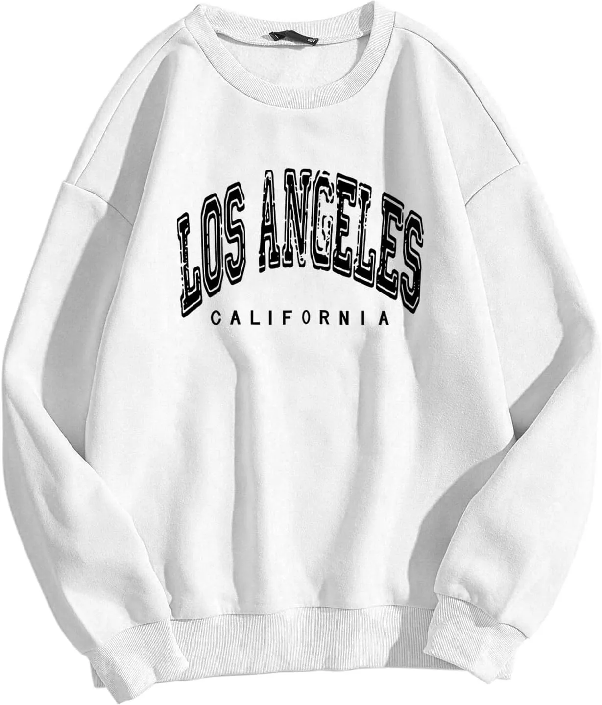 Women's Oversized Sweatshirt Los Angeles California Graphic Crewneck Long Sleeve Casual Loose Pullover Tops
