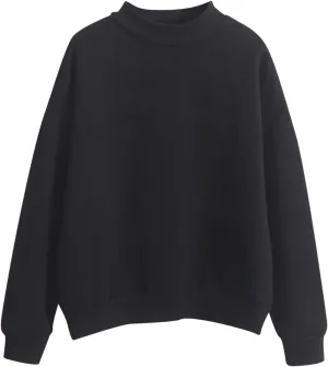 Womens Oversized Sweatshirts Hoodies Fleece Crew Neck Pullover Sweaters Casual Comfy Fall Fashion Outfits Clothes