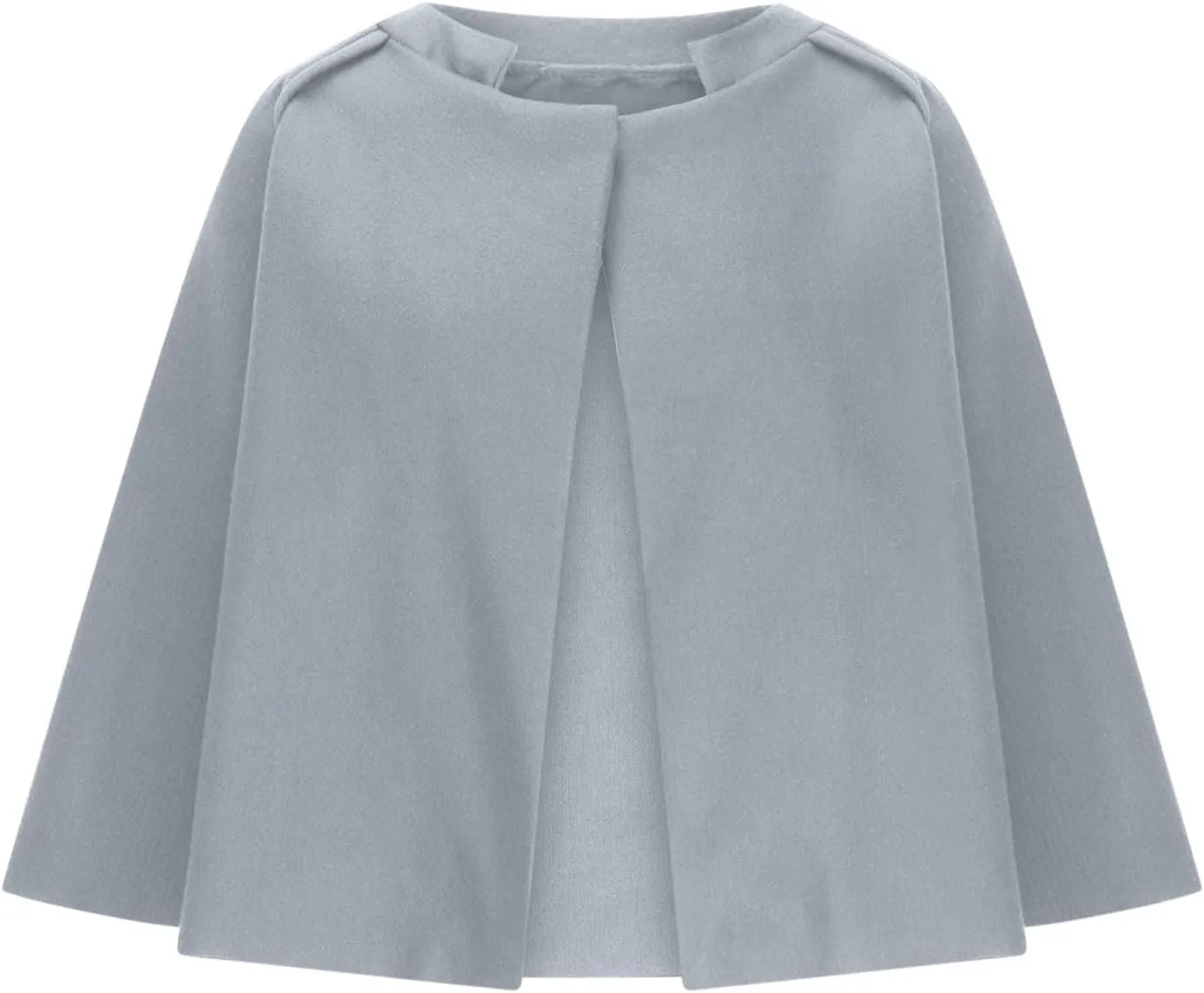 Womens Plus Size Wool Blend Coat Short Open Front Cardigan Winter Wool Trench Coat Oversized Casual Top Outerwear