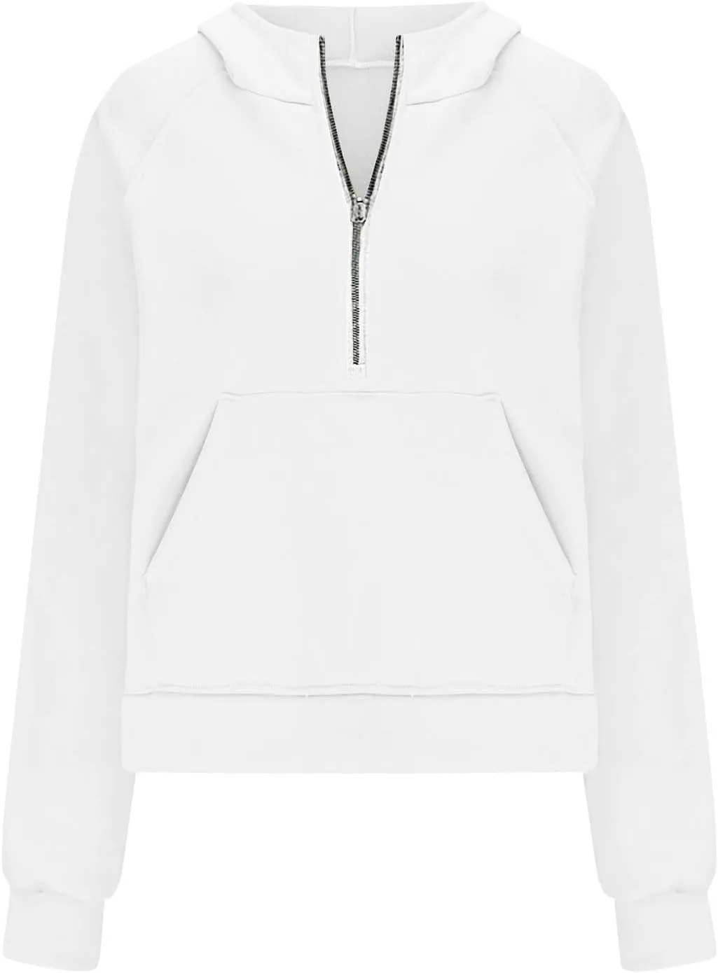 Womens Sweatshirts Half Zip Cropped Pullover Fleece Quarter Zipper Long Sleeve Fall Outfits Fashion Clothes