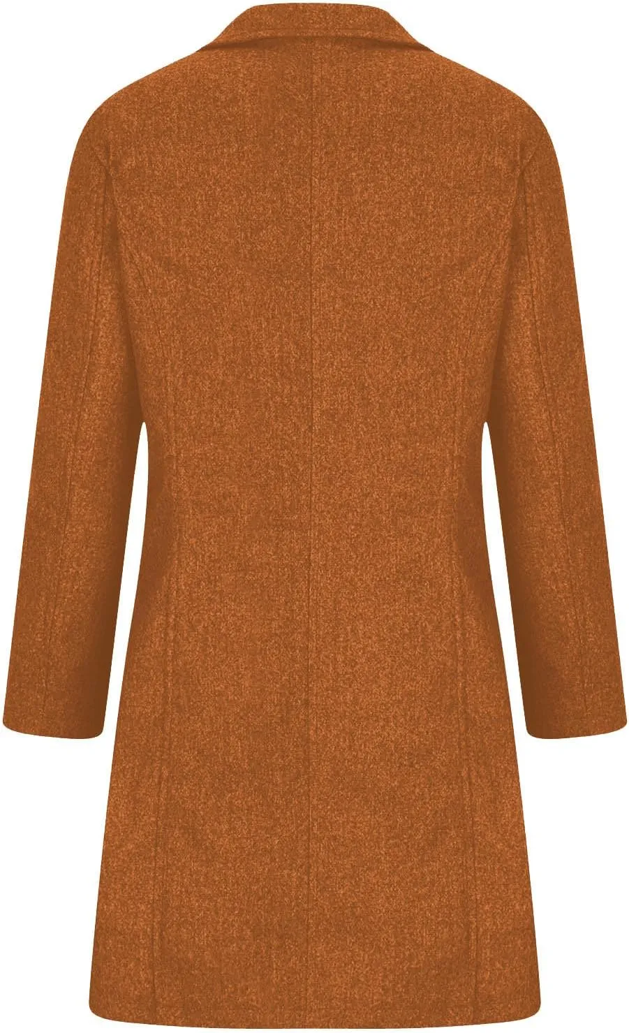 Womens Winter Long Pea Coat Wool Blend Pea Coat Thicken Jacket Dressy Casual Peacoat Business Blazer Jackets Overcoat