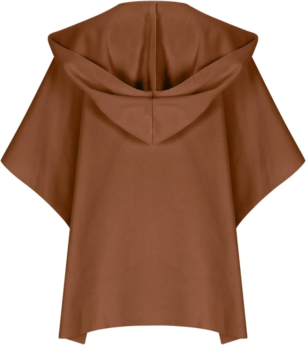 Womens Winter Trench Coat Oversized Wool Blend Jacket Warm Thick Jacket Peacoat Plus Size Batwing Sleeve Cardigan