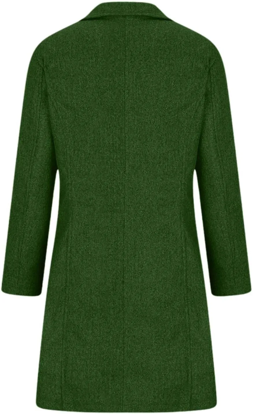 Women's Wool Blend Coat 2024 Winter Jackets Mid Long Warm Pea Coats Dressy Slim fit Trench Overcoat with Pockets
