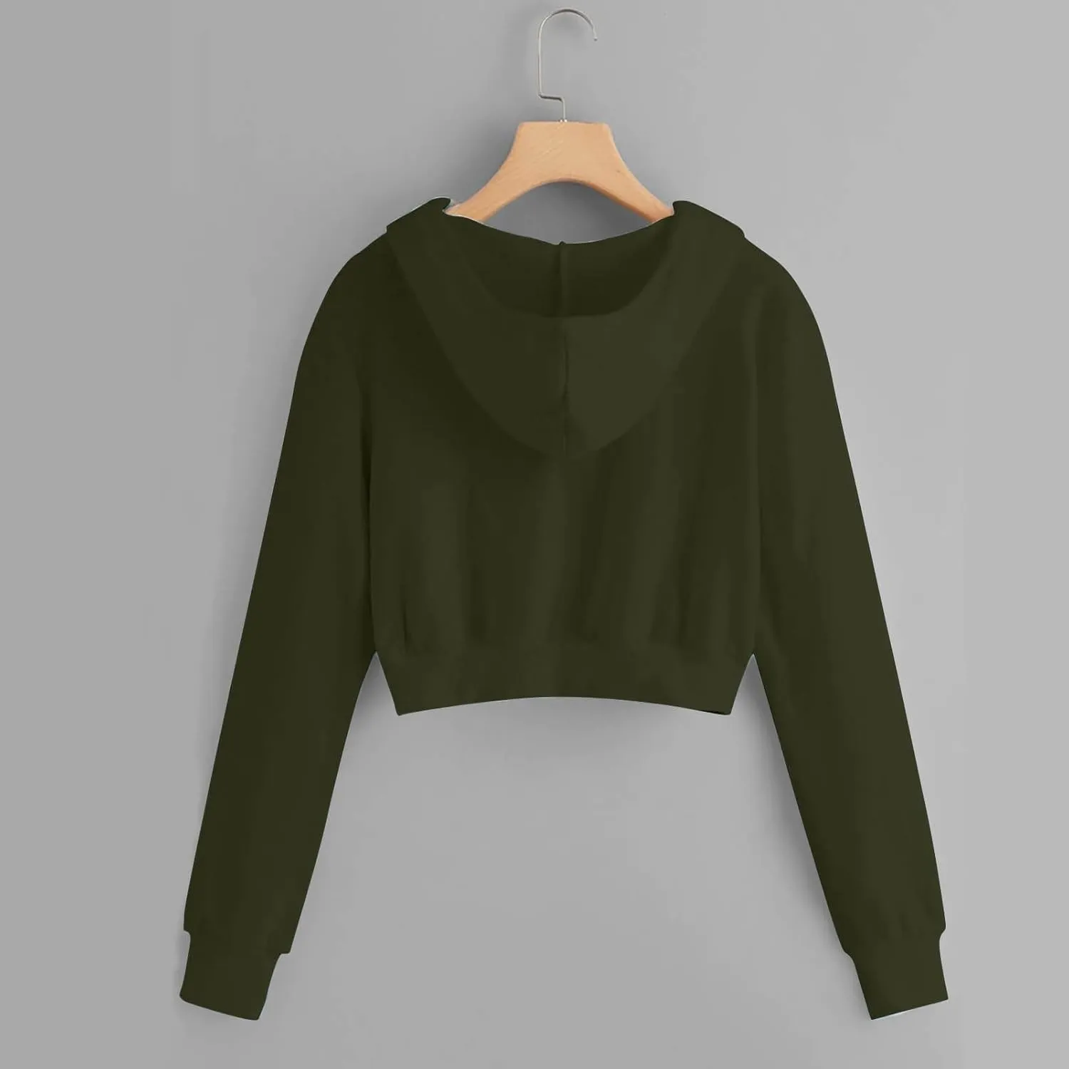 Womens Y2K Cropped Zip Up Hoodies Long Sleeve Lightweight Sweatshirts Jackets Trendy Tees Girl Clothes 2024