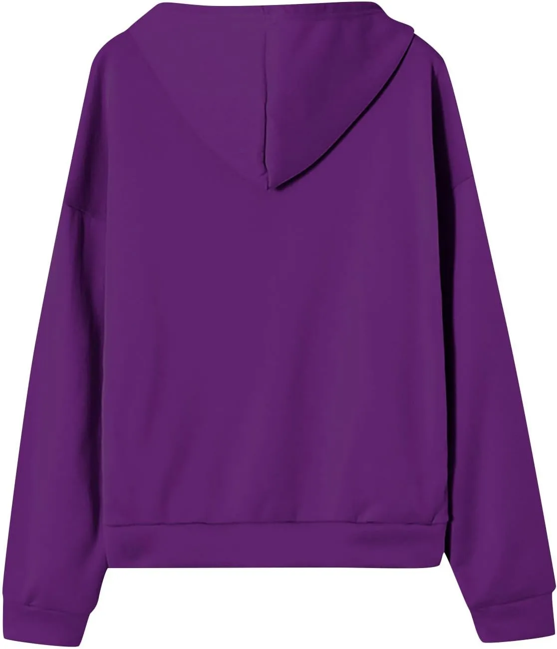 Womens Zip Up Hoodies Lightweight Fleece Jacket Oversized Hooded Sweatshirt Casual Drawstring Fall Clothes w/Pockets