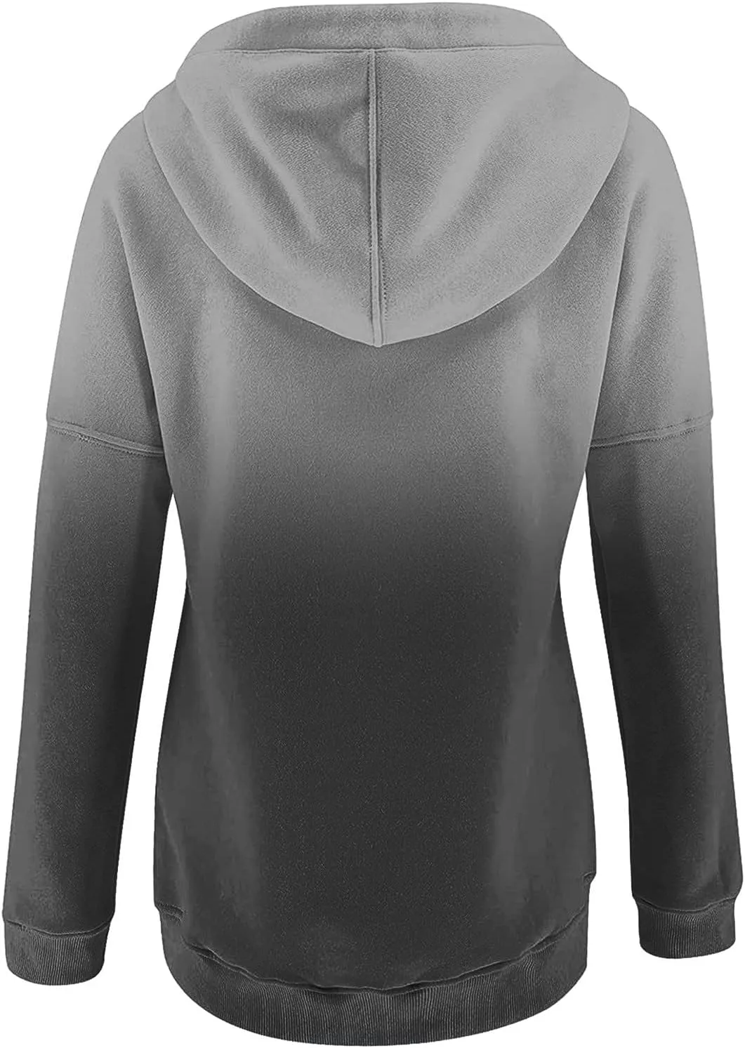 Y2K Oversized Hooded Sweatshirts for Women Casual Floral Long Sleeve Button Drawstring Relaxed Hoodies with Pockets
