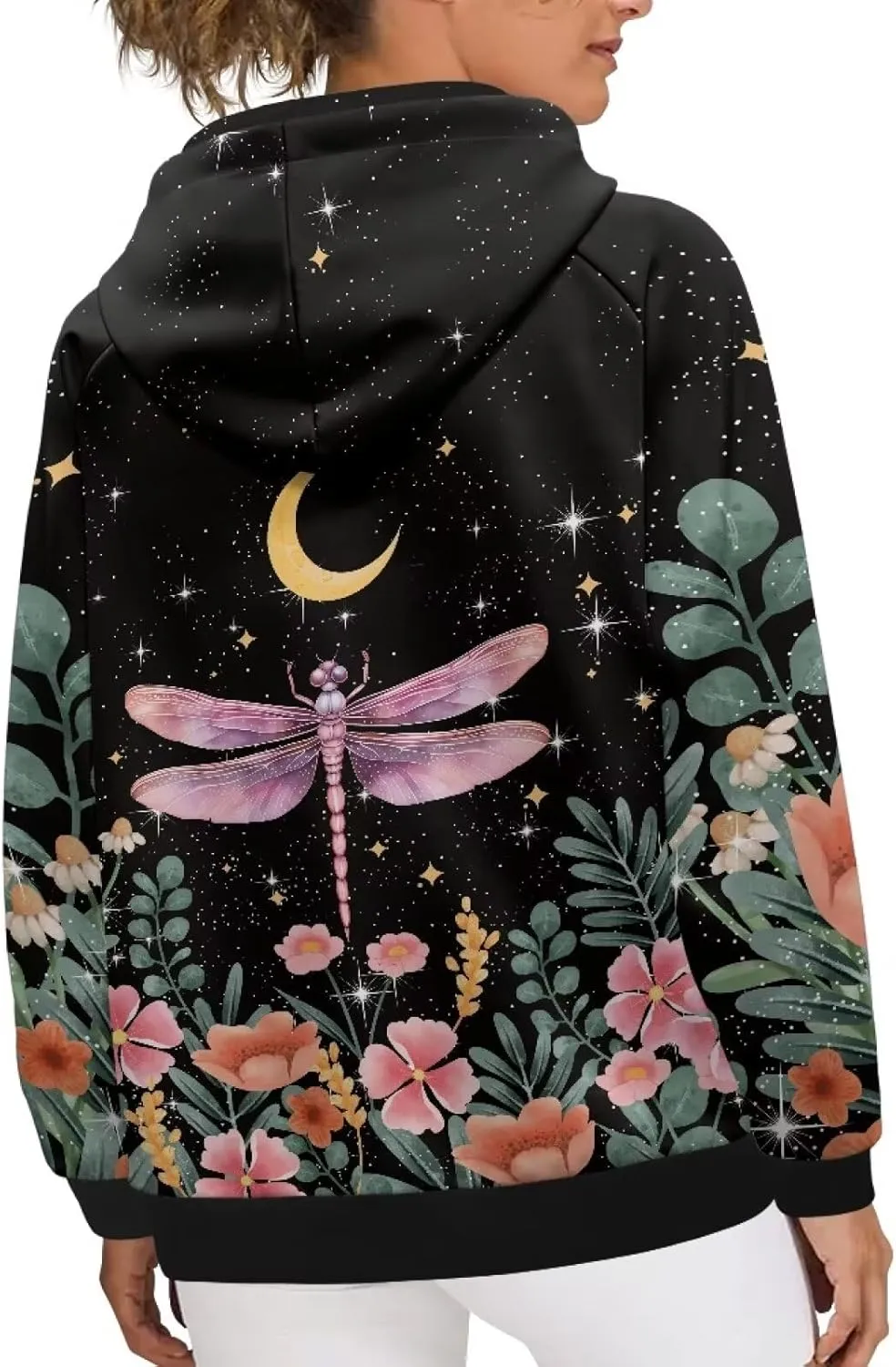 YEXIATODO Womens Sweatshirts Trendy Pullover Sweaters for Women Relaxed Fit Long Sleeve Graphic Sweatshirt