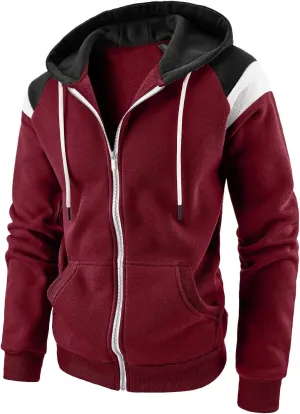 Ymosrh Big and Tall Hoodies for Men Long Sleeve Hoodie Sweatshirt Top Cardigan Hooded Jacket Mens Trendy Hoodie