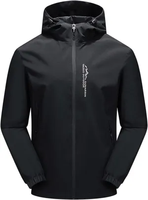 Ymosrh Mens Coats and Jackets Big Tall Hooded Sweatshirt Tops Blouse Mountaineering Jacket Winter Jackets for Men