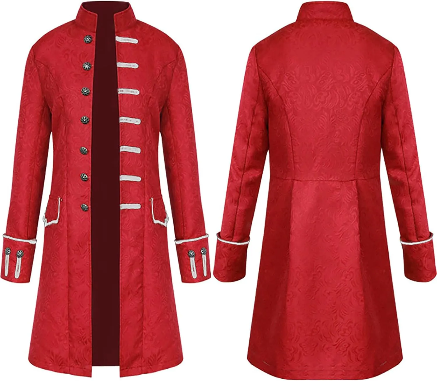 Ymosrh Mens Coats and Jackets Stylish Warm Vintage Tailcoat Jacket Overcoat Outwear Buttons Coat Coats Jackets