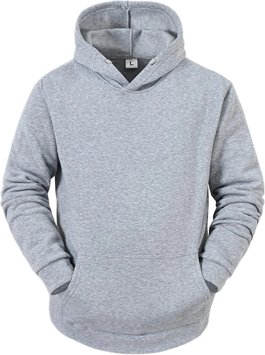 Ymosrh Men's Graphic Hoodies Pullover Long Sleeve Cozy Sport Outwear Solid Color Hoodie With Pockets Men's, L-3XL
