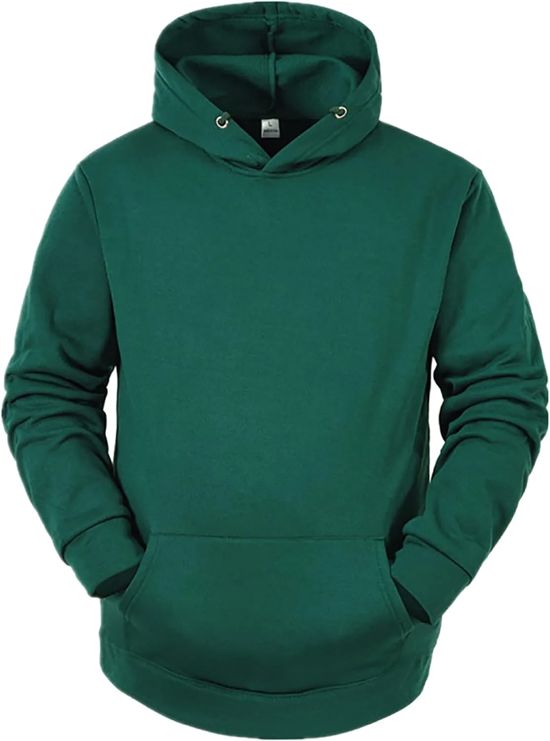 Ymosrh Men's Graphic Hoodies Pullover Long Sleeve Cozy Sport Outwear Solid Color Hoodie With Pockets Men's, L-3XL