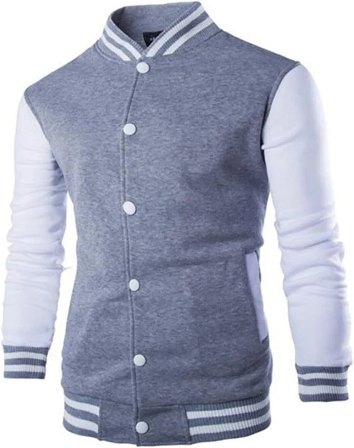Ymosrh Mens Winter Jackets Jacket European Men's Casual Stand Collar Baseball Jacket Coats and Jackets Big Tall