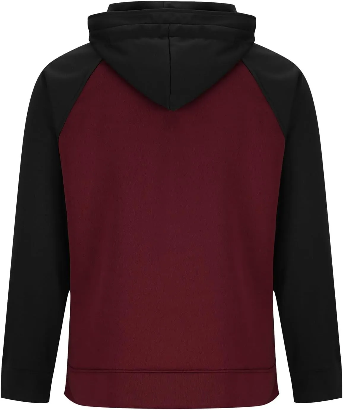 Zip Up Hoodie Men Big and Tall Long Sleeve Cargo Sweatshirts Casual Color Block Tactical Pullover Shirt Multi Pockets