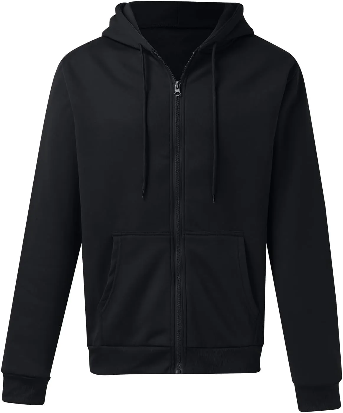 Zip Up Hoodie Men Mens Full Zip Casual Pullover Hoodies Fall Winter Work Sweatshirt Long Sleeve Drawstring Hoodies